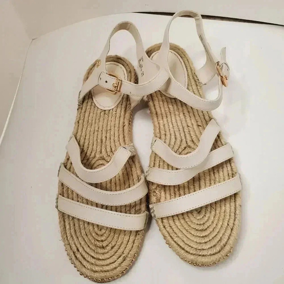 Coach Carissa Espadrille Size 9 Chalk Color - Picture 4 of 8